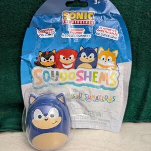 Sonic The Hedgehog Sonic Mini Squishy Figure Squishmallows Squooshems 2”